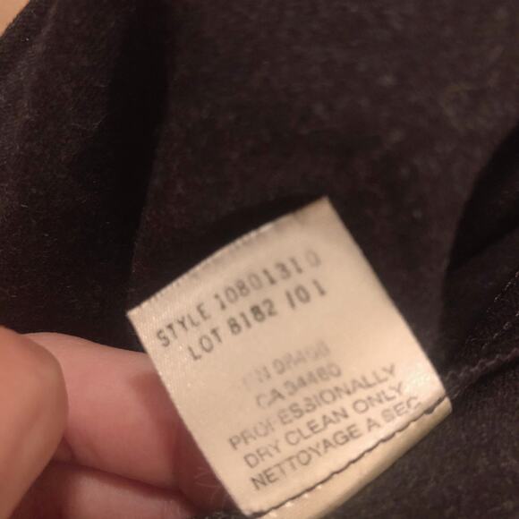 Theory Gray Wool Blend Office Work Career A-line Capsule Skirt Size 0 - Picture 9 of 10